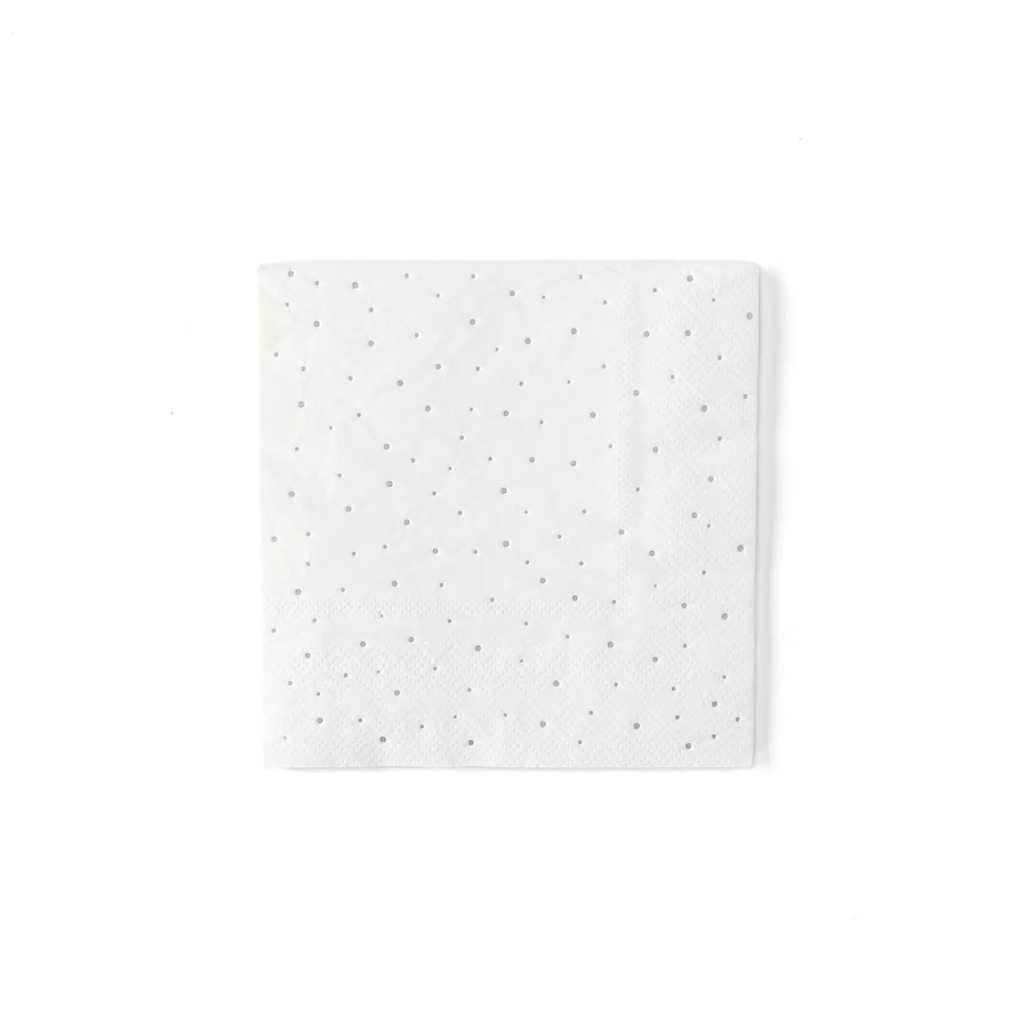 A solitary MME Napkin by Faire, displaying small embossed dots, is centered on a plain white background.