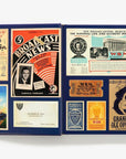 The Hachette Book Group’s "100 Years of Grand Ole" features an open spread with vibrant memorabilia—flyers, tickets, schedules, and ads—celebrating a century of the Grand Ole Opry and WSM radio history.