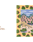 The letter "C" is for CACTUS, as seen in Southwest ABC by Random House, with an illustration of two lizards among green cacti in a desert landscape, inspired by American Southwest children's books.