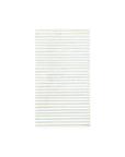 The MME Napkin by Faire features a white rectangular design with evenly spaced, thin black horizontal lines, creating a minimalist checked look against a plain white background.