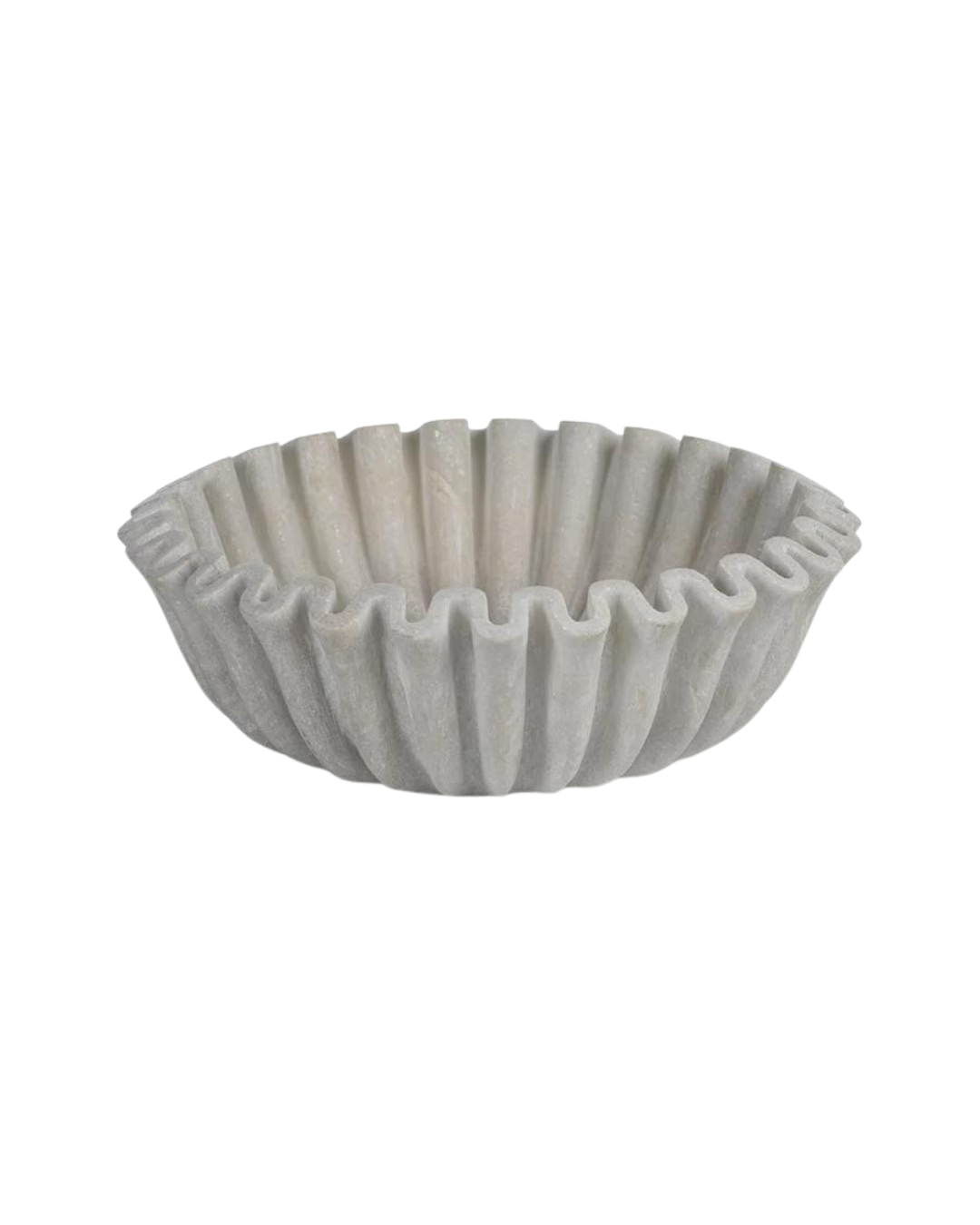 Scalloped Marble Bowl