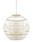 Ly White Orb Chandelier