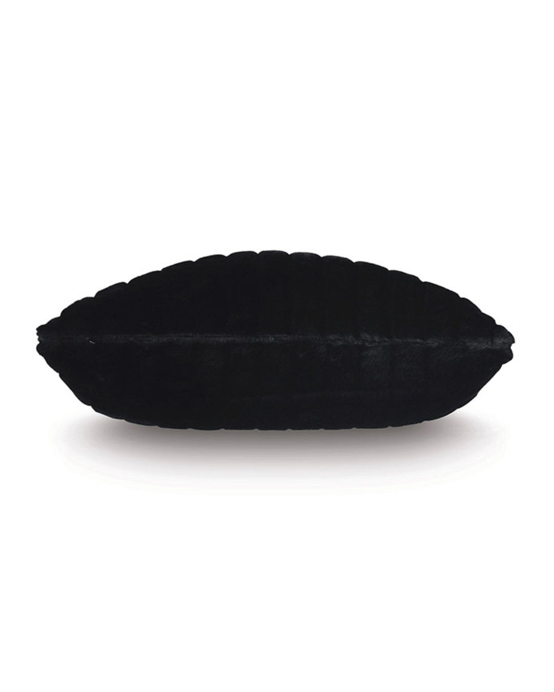 A FAUX FUR EURO SHAM 26x26 by Eastern Accents, with a plush, velvety texture and a luxurious down feather insert. The sham is shown from a side view on a white background.