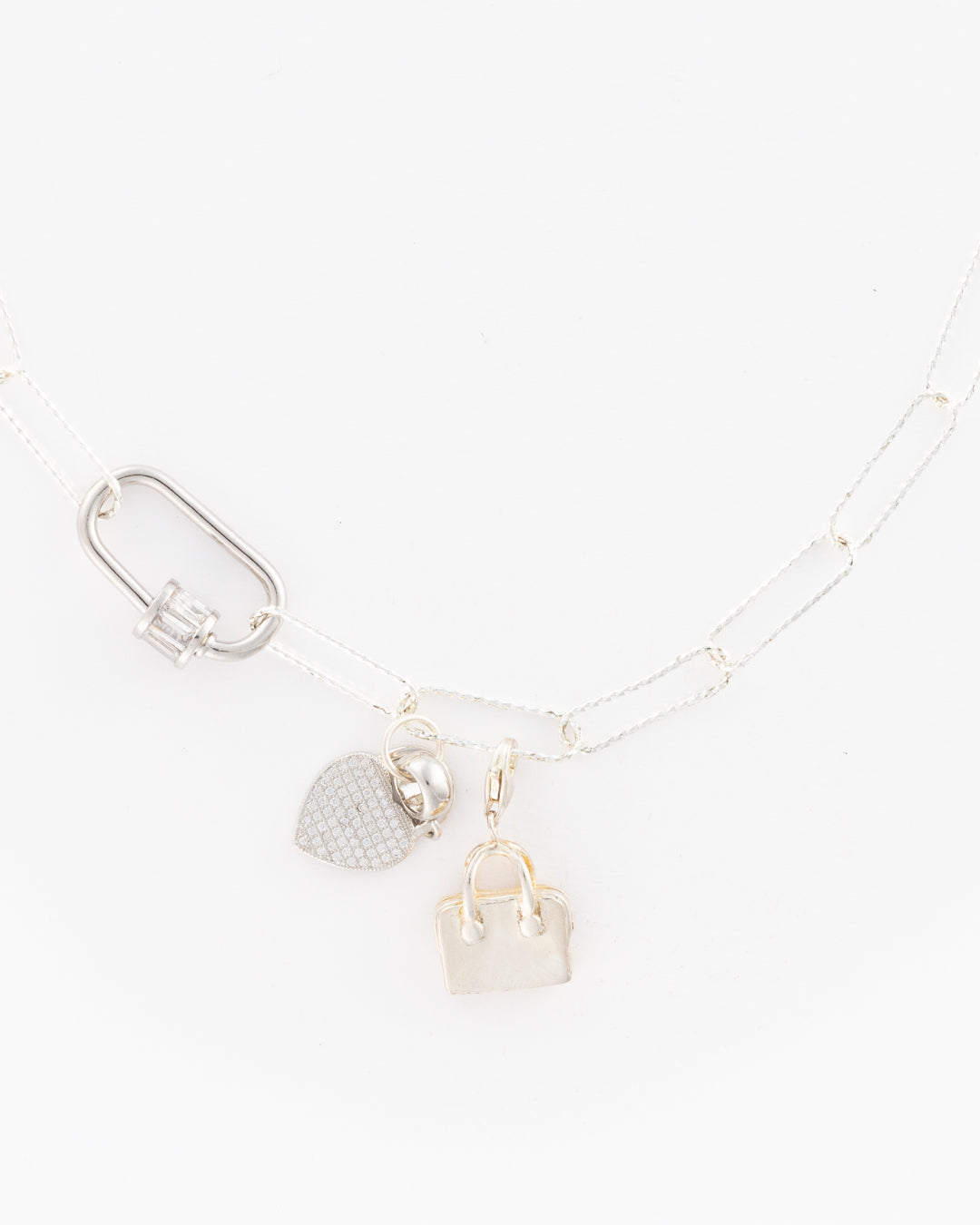 Perry Styles Silver Custom Charm Necklace 