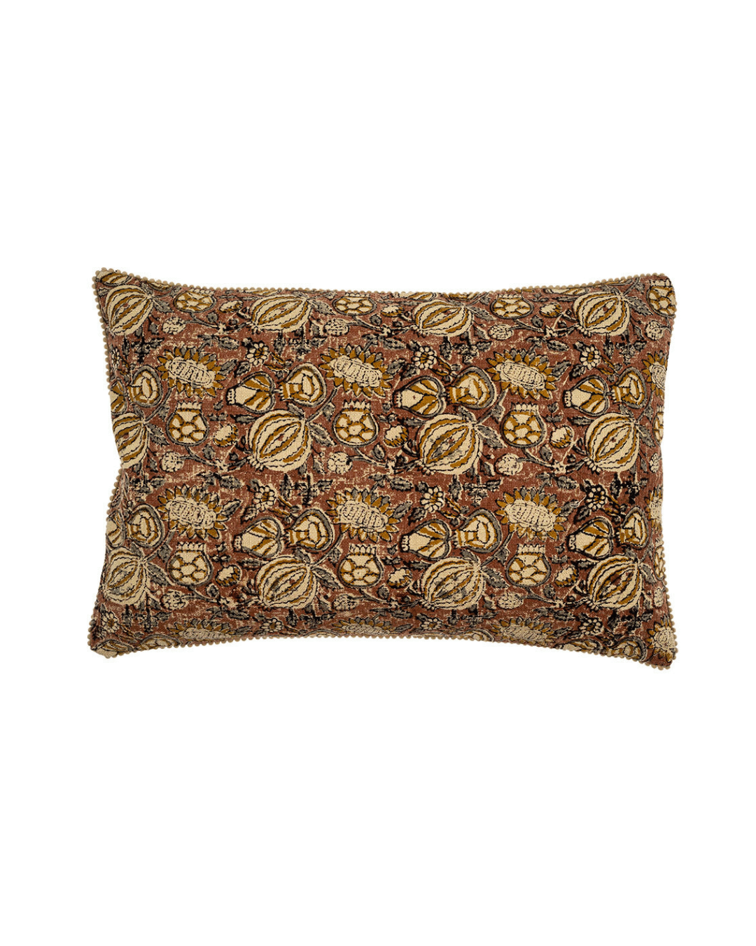 Floral Block Print Pillow