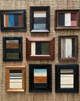 STRIPES Framed Art by Tak Design showcases hand-painted artwork elegantly presented in vintage-style frames.