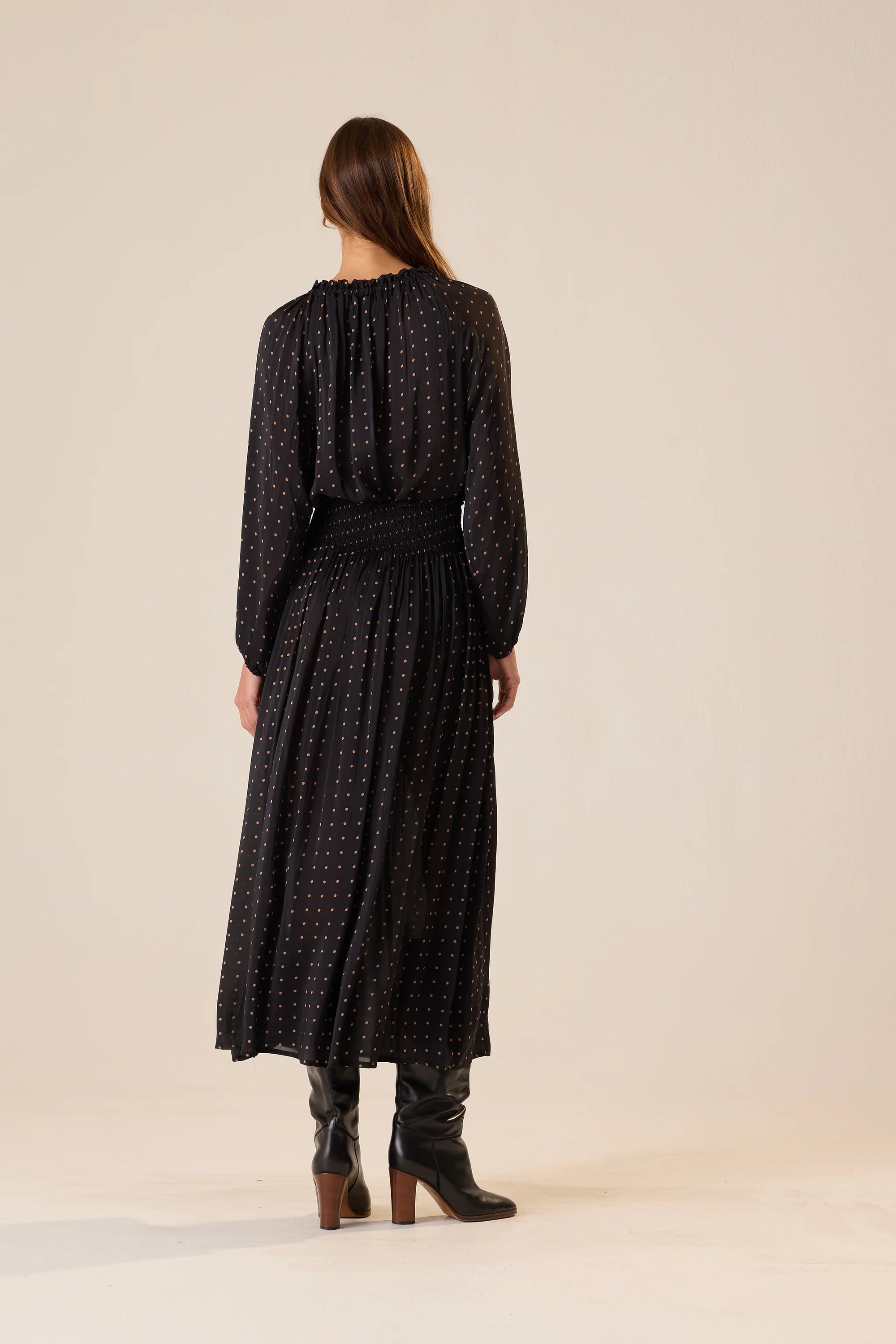 Natalie Martin Bella Skirt in a relaxed style, shown from the back, effortless and chic at Bungalow Furniture &amp; Accessories.