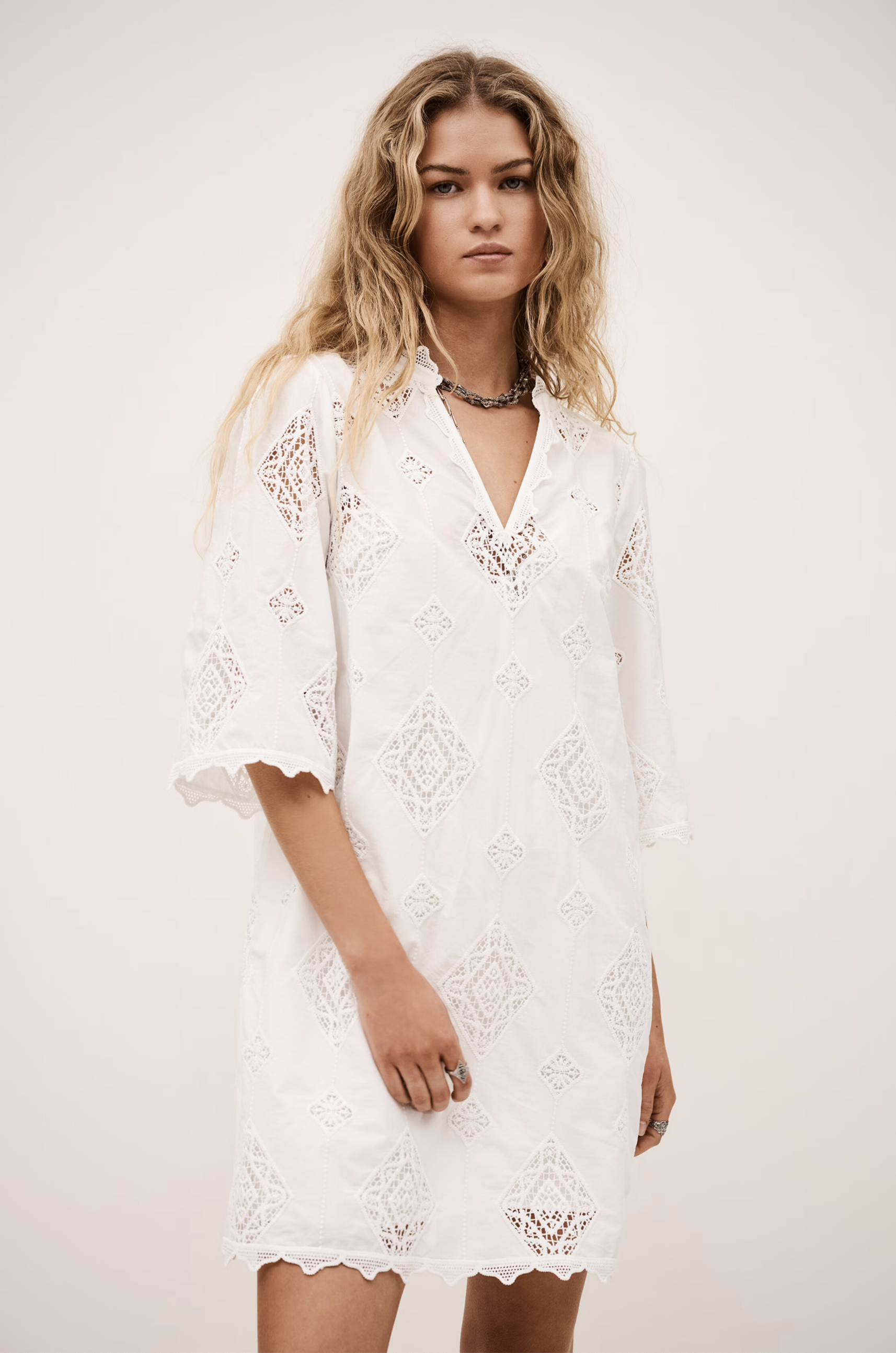 broderie anglaise cut-out dress Dress Broderie Anglaise Black / 4