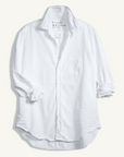 EILEEN Relaxed Button-Up Shirt FAMOUS DENIM White
