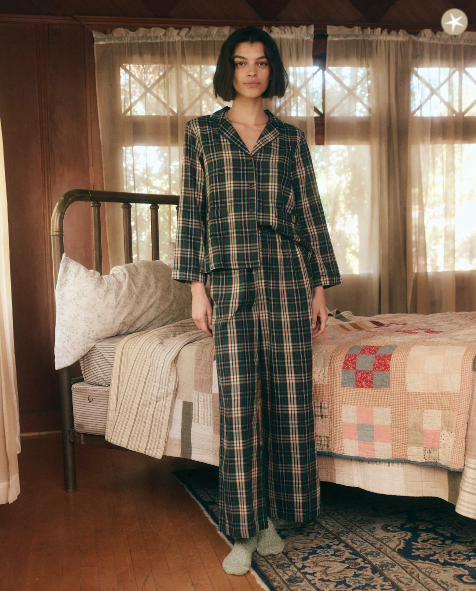 The Shrunken Pajama Top. PINE NEEDLE PLAID – Bungalow Scottsdale