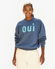 Oversized Sweatshirt Faded Navy Oui
