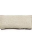 The James Pillow by Libeco Home is a rectangular, light beige 16x31 pillow featuring a soft fabric texture and subtle stonewash finish, displayed against a plain white background.