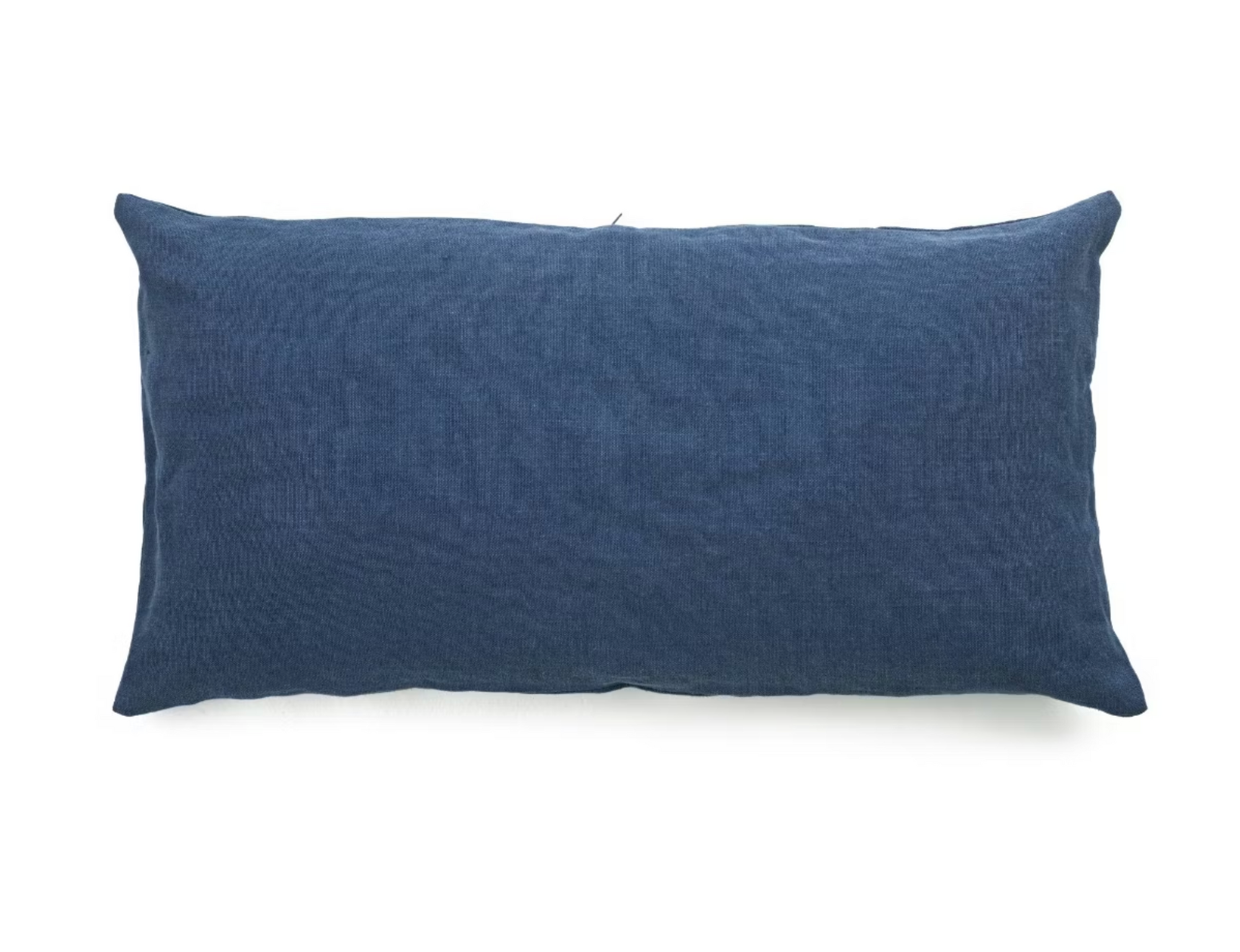The Max Pillow by Libeco Home is a blue 25x25 lumbar pillow shown on a white background.