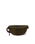 Leopard print crossbody bag with gold hardware and knotted side by Jerome Dreyfuss, Imprime Leopard Kaki.