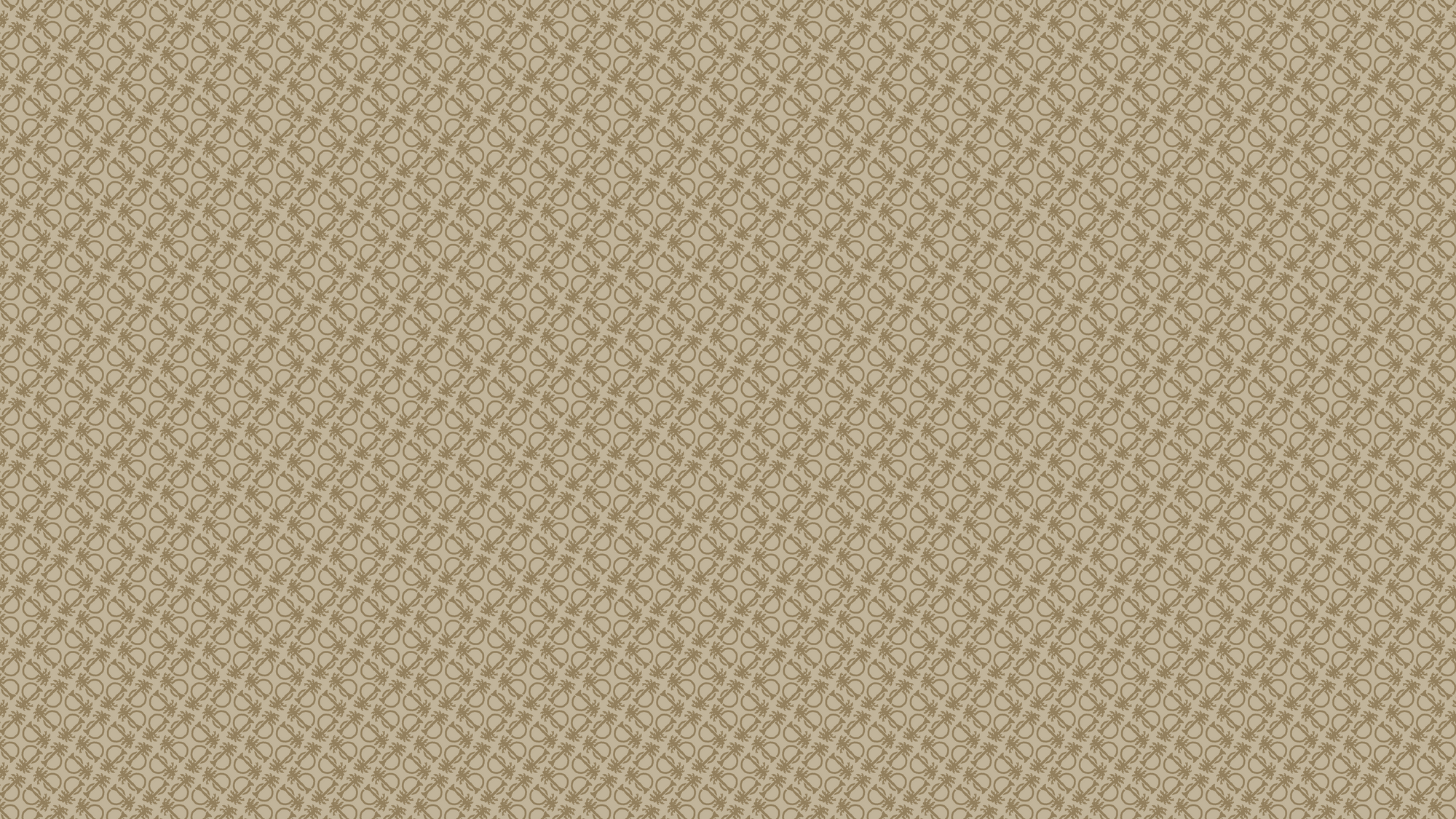 Bungalow Furniture geometric tan rug with dark brown interlocking circles and lines, modern and elegant style.