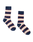 Navy sock with classic stripes, vintage collegiate style by The Great Inc. at Bungalow Furniture & Accessories.