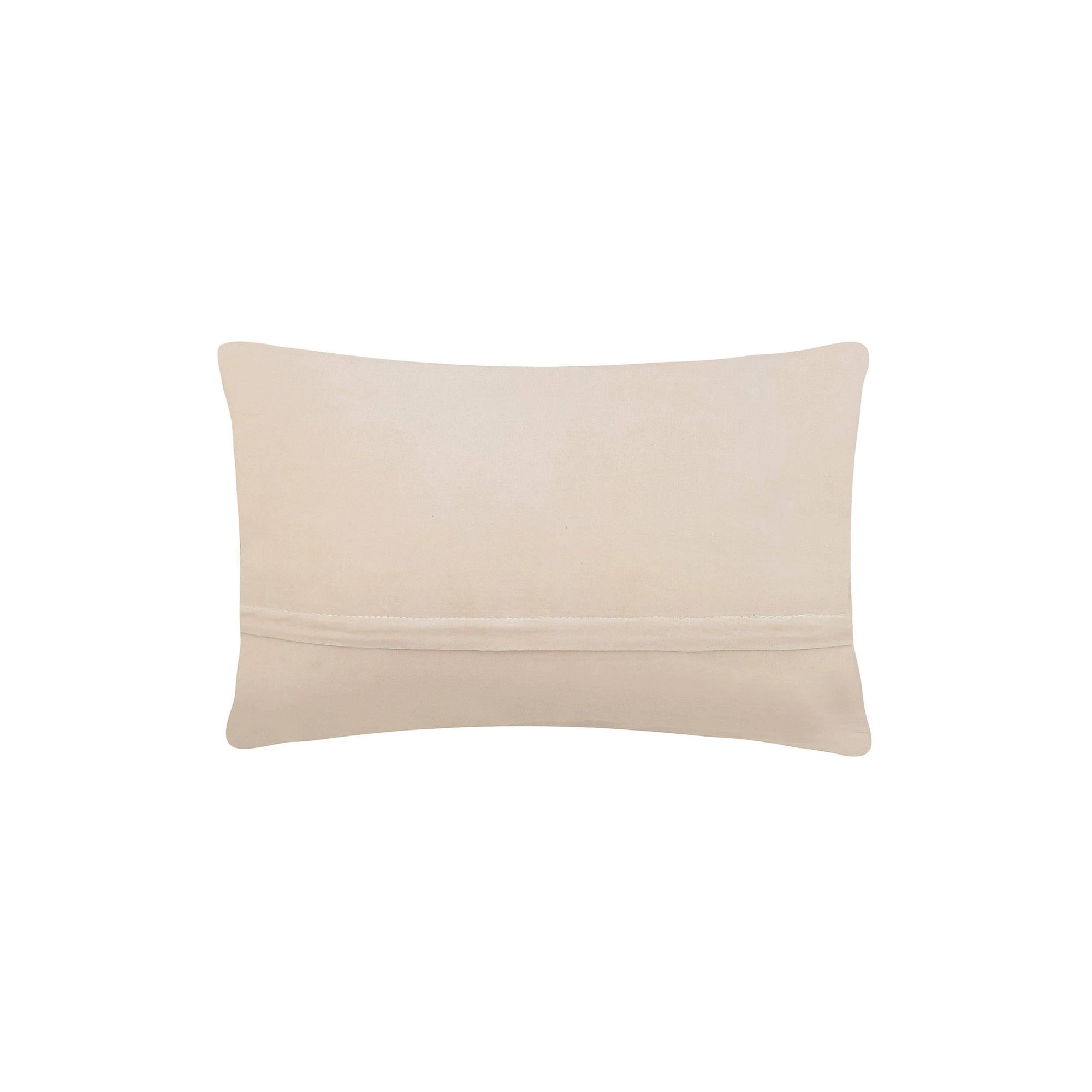Beige Faire Racehorse Silhouette Pillow with horizontal seam and soft velvet back by Bungalow Furniture &amp; Accessories.