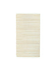 The MME Napkin by Faire is a rectangular item featuring thin horizontal lines that form a striped pattern on a plain white background.