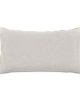 The WREN JUTE pillow by Eastern Accents features a rectangular, light gray fabric with subtle texture and small, evenly spaced decorative studs along the edges—ideal for adding boho style to your bedding. Set against a white background.