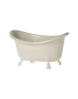 The Maileg Bathtub by Maileg is a small, cream-colored, vintage-style tub with a curved backrest and clawfoot design—ideal for your Maileg mouse or to enhance your Maileg accessories collection.