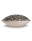 The NAy-05 Bagira Spot with Small Welt by Eastern Accents is a decorative pillow featuring a leopard print top and solid beige bottom, making a stylish neutral accent. Shown against a white background.