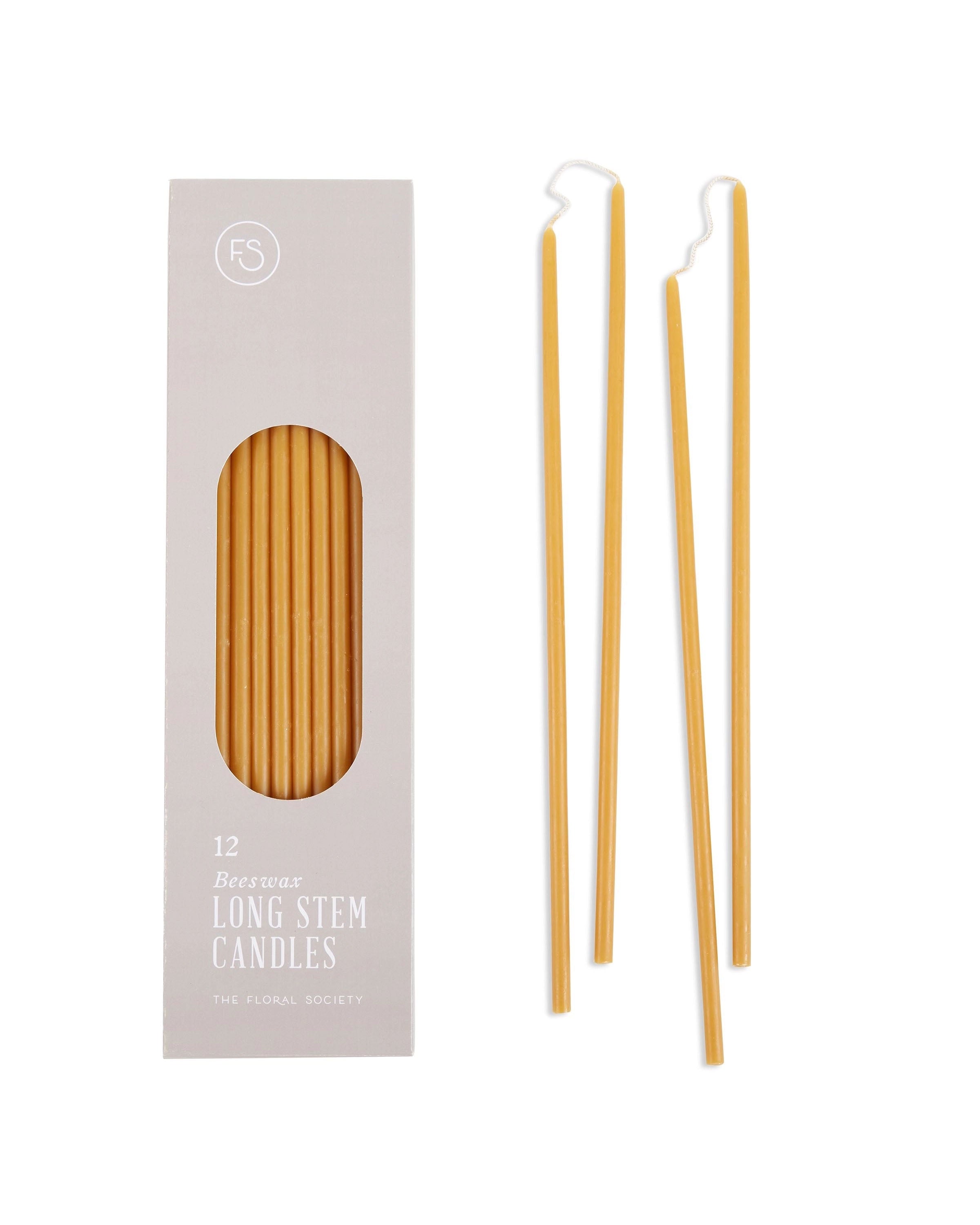 Beeswax Dipped Long Stem Candles