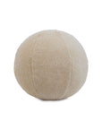 The APG-498 OLIVER BOUCLE by Eastern Accents is a spherical decorative pillow with a soft, textured boucle fabric, resembling a plush ball, displayed against a white background.