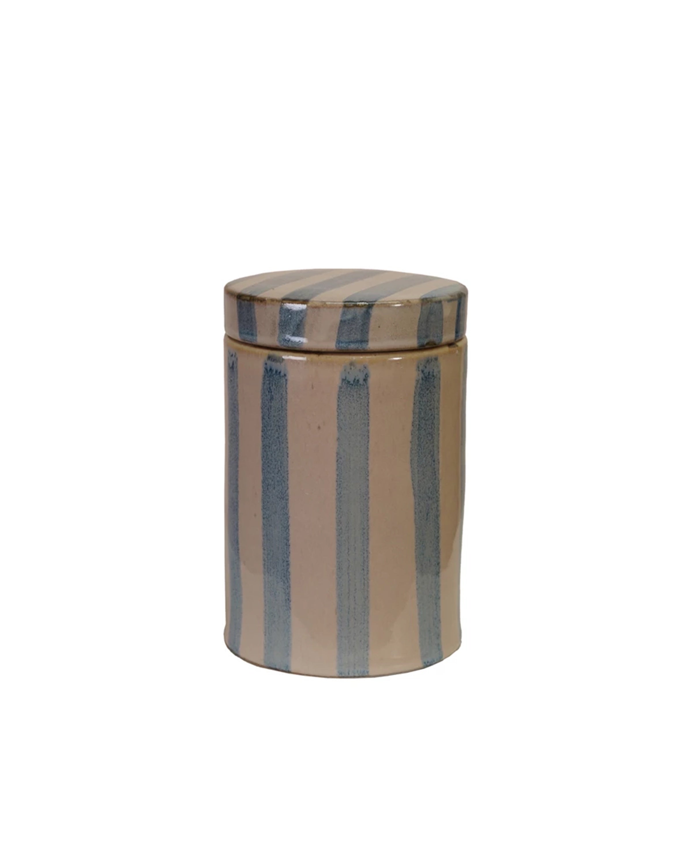Striped Jar with Lid - Thumbnail 3