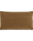 The TAOS FAUX MOHAIR by Eastern Accents is a rectangular brown velvet decorative pillow with softly rounded corners, shown against a white background.