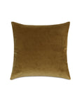 The Velvet Citrine Pillow by Eastern Accents, featuring a square shape and olive-green plush velvet texture, is displayed against a plain white background.