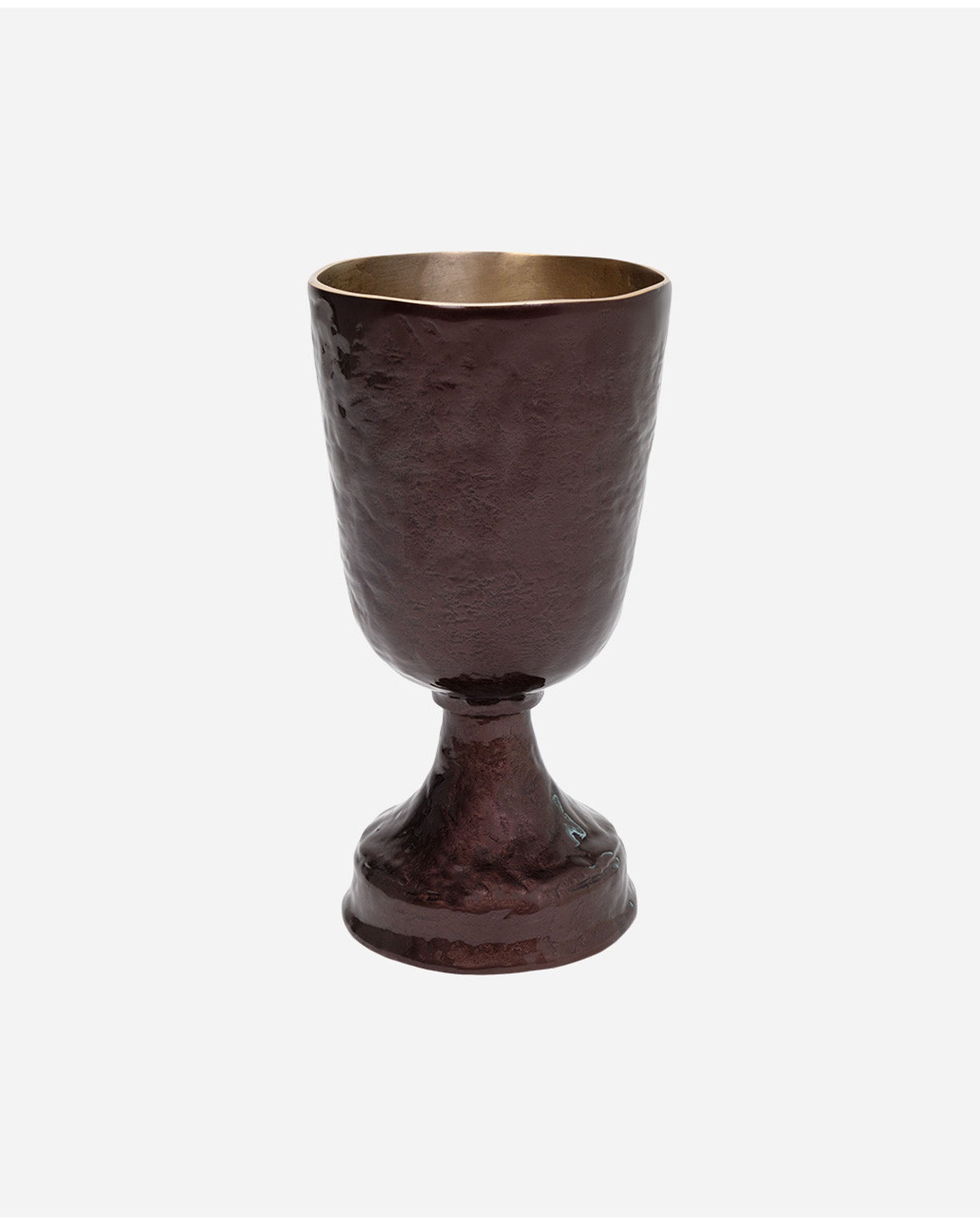 The Import Collection's Verlix Short Urn is a dark brown decorative vessel with a textured bronze finish, wide rim, and rounded base, shown against a plain white background.
